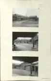 Skansen. Byggnader. Dala- och Moragården under flytten och uppförandet.
