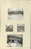 Skansen. Byggnader. Dala- och Moragården under flytten och uppförandet.

