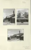 Skansen. Byggnader. Dala- och Moragården under flytten och uppförandet.
