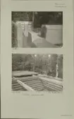 Skansen. Byggnader. Dala- och Moragården under flytten och uppförandet.
 Nåsboden.