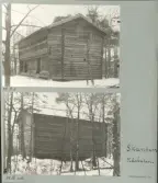Skansen. Byggnader. Dala- och Moragården under flytten och uppförandet.
 Nåsboden.