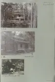 Skansen. Byggnader. Dala- och Moragården under flytten och uppförandet.
 Morahärbret.
