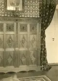 Interiör inifrån borgmästarvillan i Sölvesborg, som idag huserar Hotell Humbla, uppfördes 1903 av borgmästare Philibert Humbla (1863-1925). Far till Philibert Humbla, museiman och svensk konsthistoriker (1896-1952) som 1940 blev förste chef vid Gävle museum (källa Wikipedia).