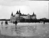 Skridskoåkning vid Kalmar slott, Småland