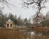 Lusthuset i bruksparken i Axmar bruk.
