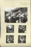 Skansen. Byggnader. Delsbogården. Folkmusiker.  Invigningen den 18 augusti 1940.