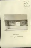 Skansen. Byggnader. Delsbogården.  Västerängsstugan. Gavelväggen i h. stugan i bottenvåningen.