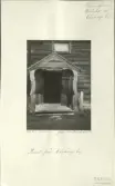 Skansen. Byggnader. Delsbogården före flyttningen. Kvist från Esängs by.
E.U.8628