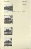 Skansen. Byggnader. Delsbogården före flyttningen. Västerängsstugan rivs, februari 1939.