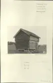 Skansen. Byggnader. Delsbogården före flyttningen. Sunnanås. Härbret.