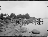 Samling vid sjö
