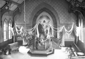 Interiör från en kyrka år 1929.