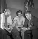 Fotbollsmatch ÖSK - Malmö FF, 1949-05-15
