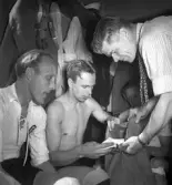 Fotbollsmatch ÖSK - Malmö FF, 1949-05-15