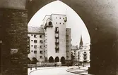 Wien: Gemeindebau (kommunbyggnad), sommaren 1930 (enligt text i album).