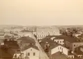 Parti af Gefle stad och sedd från Rådhuset (enligt text i album).