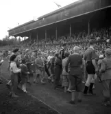 Fotbollsmatch ÖSK - Atalanta, 1950-06-20