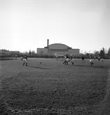 Fotbollsmatch ÖSK - Djurgårdens IF, 1950-10-22