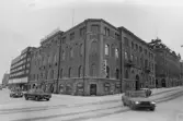 Börsen 1. Byggnad I, översikt från väst. Sparbankshuset.