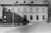 Banken 1. Byggnad I, fasad mot sydväst. Riksbankshuset.