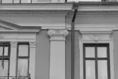 Kvarteret Banken, tomt nr 3. Byggnad I, detalj fasad. Thurdinska huset.