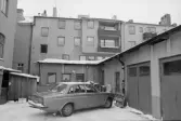 Banken 3. Byggnad II, del av fasad mot sydost.
