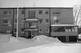 Rådmannen 3. Byggnad I, del av fasad mot nordväst.