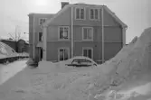 Fiskaren 7. Byggnad I. Gavel mot nordost från Eriksbergsgränd.