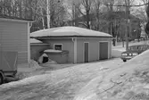 Vinstocken 3+4. Översikt påbyggnad, garage och förråd från syd. Sankt Petri logen.