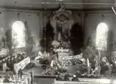 Begravningsgudstjänst i Hjorteds kyrka.