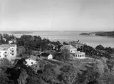 Utsikt från kyrkberget mot hamnen 