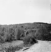 Bjursås, Falun. Sågbo. [Eller ska det vara Sågsbo?]  Gronåsberget och gården i Sågbo från Andersbo.

