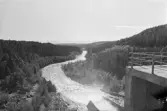 Ramseledammen. Översikt över forsen nedanför dammen.