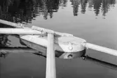 Forsse kraftverk. Detalj av ponton till bryggan på ledarmen.