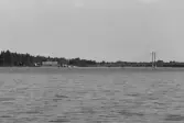 Strömsundskajen på avstånd västerifrån.