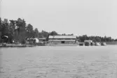 Strömsundskajen på avstånd västerifrån.