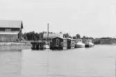 Strömsundskajen på avstånd västerifrån.