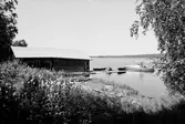 Kajen i Vågdalen, flottningsföreningens brygga.
