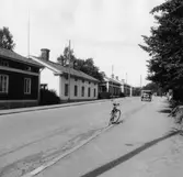 Avesta stad. Kyrkogatan. Järnvägsbostäder.

