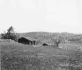 Bjursås, Falun. Bodarna med portlider. Ställning för hässjevirke t.h.

