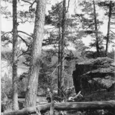Bjursås, Falun. Gråhålsberget, grottan.

