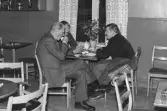 Wedins café, kvarteret Tullen. Kvarteret Tullen. Wedins café. Christer Forsberg,  Sven Åberg och Kjell Forsberg.