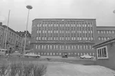 Köpmannen 9+10. Del av fasad mot nordväst.