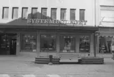 Telegrafen 10. Fasad mot sydväst. Systembolaget.