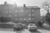 Assessorn 7. Byggnad I. Fasad mot nordost, nedre del.