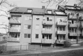 Assessorn 7. Byggnad I. Fasad mot sydväst, nedre del.