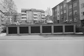 Roddaren 9. Byggnad III. Garagefasad mot nordväst.