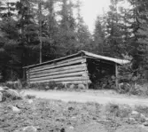 Bjursås, Falun. Lennberget Gapskjul [Slogbod] för taro.

