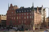 Petersenska huset på Munkbron i Gamla stan i Stockholm 