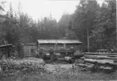 Leksand. Skeberg. Ruiner av gamla bruket.

